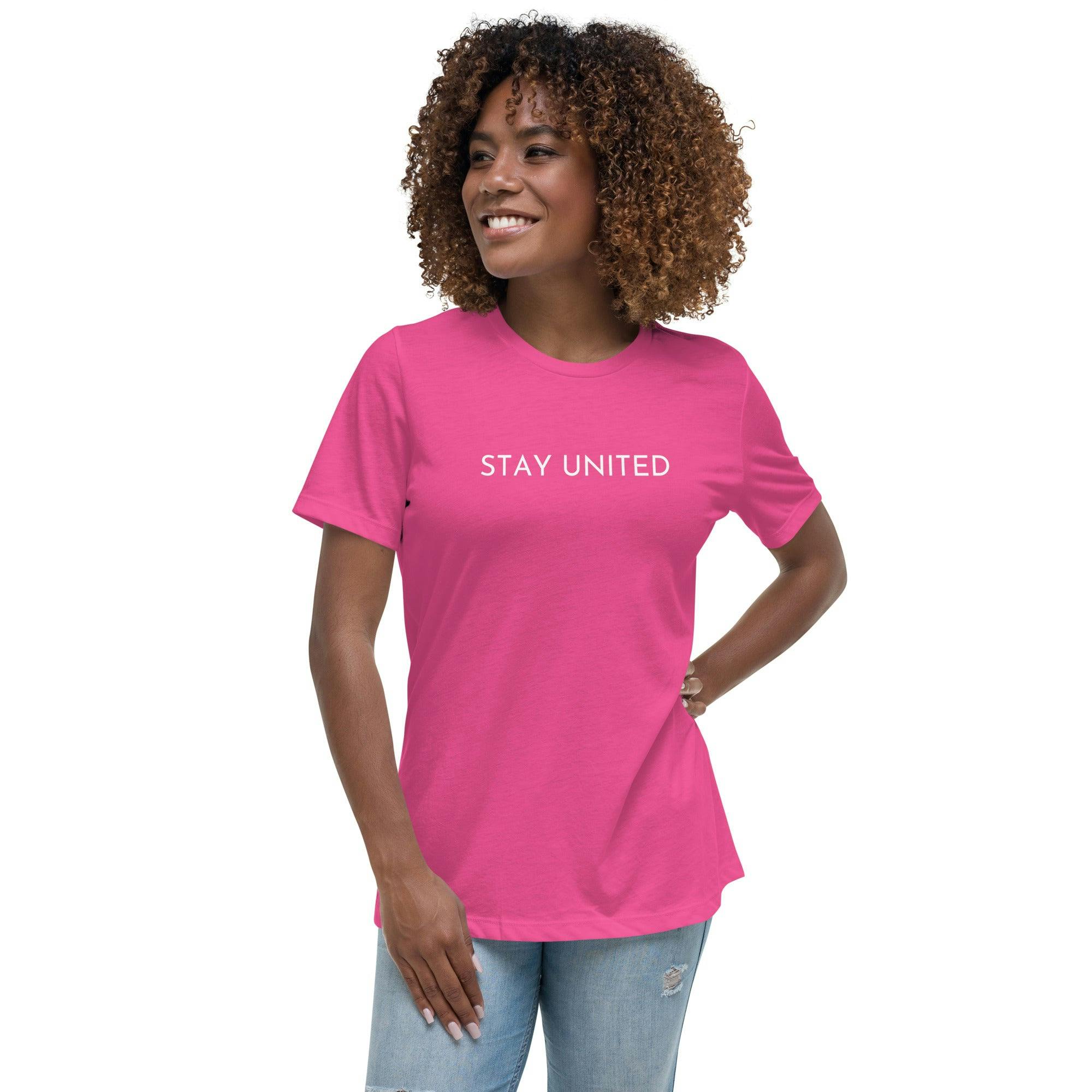 Women's Relaxed T-Shirt - womens-relaxed-t-shirt-berry-front-653f0ed0653fc