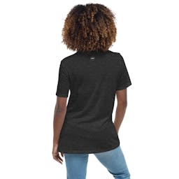 Women's Relaxed T-Shirt - womens-relaxed-t-shirt-dark-grey-heather-back-653f0ed0650c5