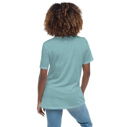Women's Relaxed T-Shirt - womens-relaxed-t-shirt-heather-blue-lagoon-back-653f0ed0696ad